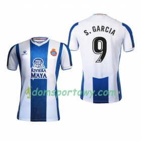 Koszulka RCD Espanyol Sergio Garcia 9 Domowe Koszulki Piłkarskie 2019-2020 Krótki Rękaw
